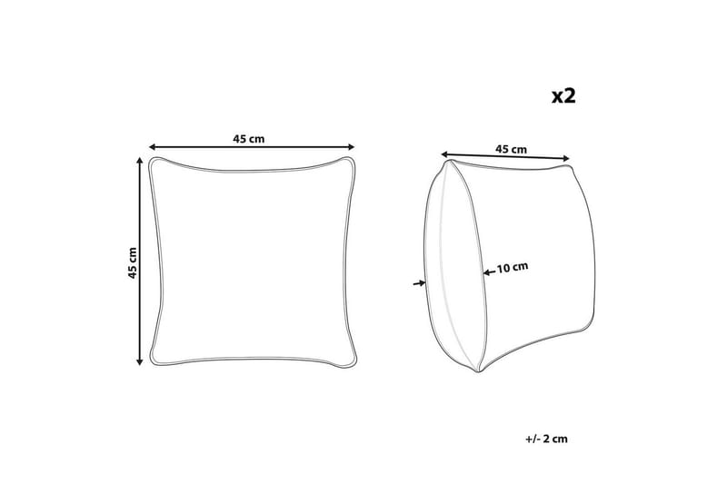 Prydnadskuddar Calibrachoa set om 2 - Textilier & mattor - Kuddar & plädar - Utomhuskudde