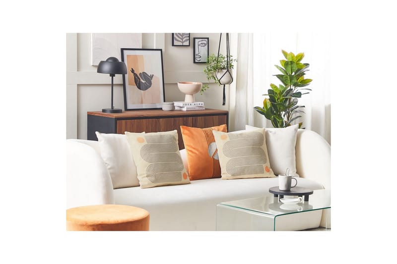 Prydnadskuddar Calibrachoa set om 2 - Textilier & mattor - Kuddar & plädar - Utomhuskudde