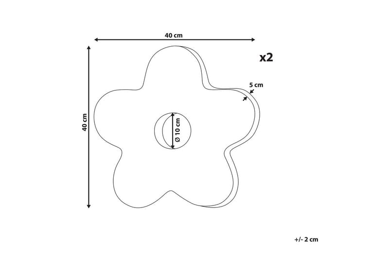 Prydnadskuddar Camponula set om 2 Svart - Svart - Textilier & mattor - Kuddar & plädar - Utomhuskudde