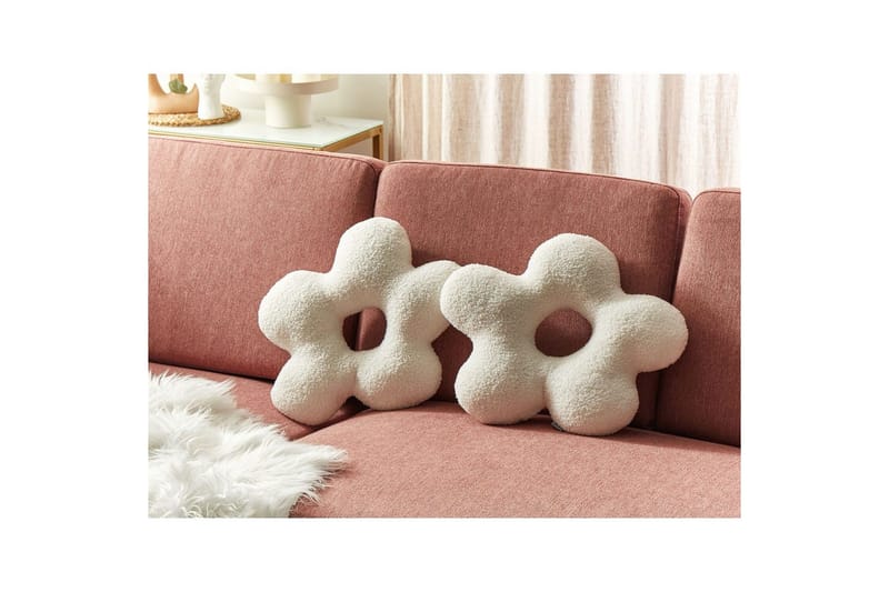 Prydnadskuddar Camponula set om 2 Vit - Vit - Textilier & mattor - Kuddar & plädar - Utomhuskudde