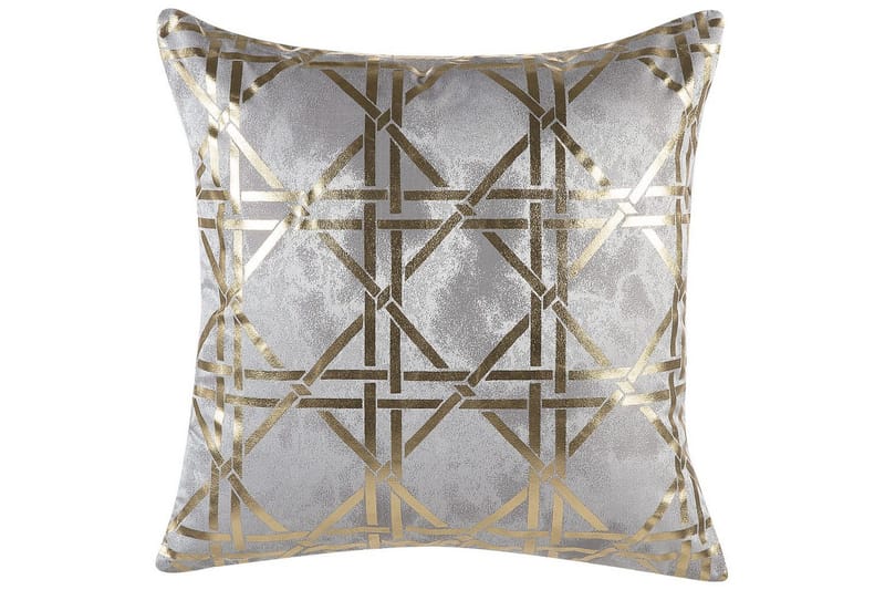 Prydnadskuddar Cassia set om 2 Grå/guld - Grå/guld - Textilier & mattor - Kuddar & plädar - Prydnadskuddar & kuddfodral