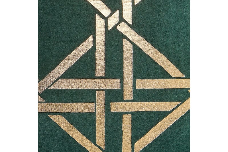 Prydnadskuddar Cassia set om 2 Grön/guld - Grön/guld - Utemöbler - Dynor - Övriga dynor