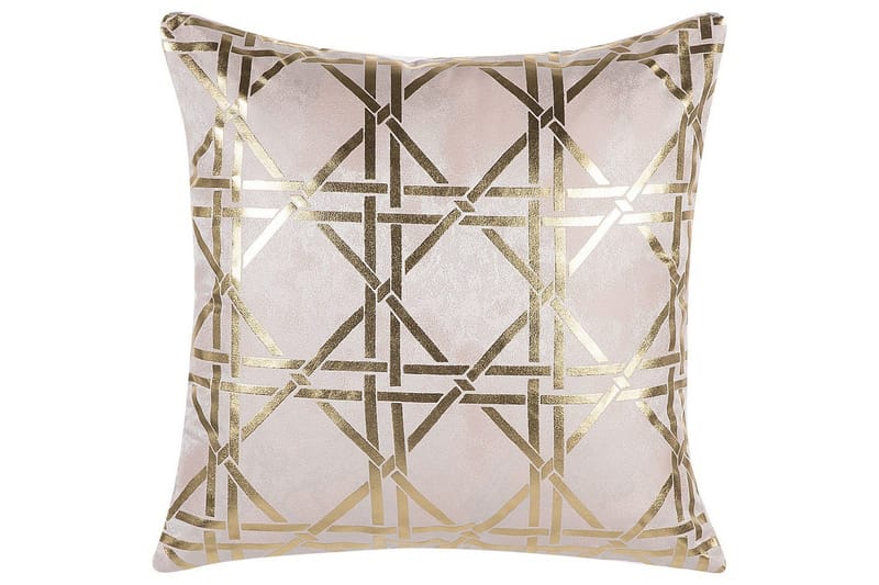 Prydnadskuddar Cassia set om 2 Rosa/guld - Rosa/guld - Textilier & mattor - Kuddar & plädar - Prydnadskuddar & kuddfodral