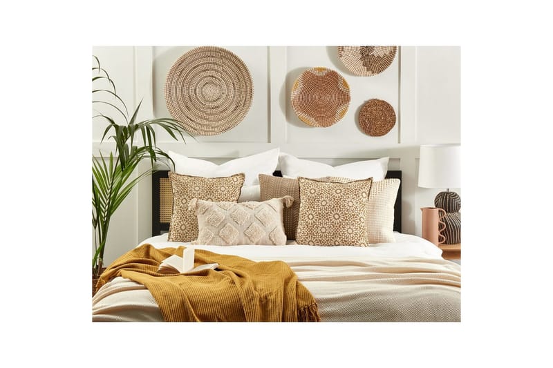 Prydnadskuddar Ceiba set om 2 Beige - Beige - Utemöbler - Dynor - Soffdynor & bänkdynor utemöbler