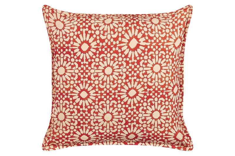 Prydnadskuddar Ceiba set om 2 Röd/beige - Röd/beige - Textilier & mattor - Kuddar & plädar - Utomhuskudde