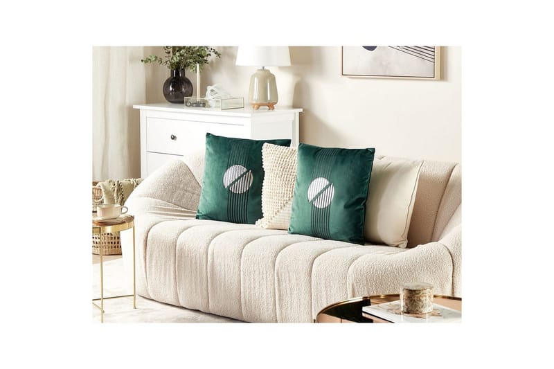 Prydnadskuddar Ceropegia set om 2 Grön - Grön - Textilier & mattor - Kuddar & plädar - Utomhuskudde