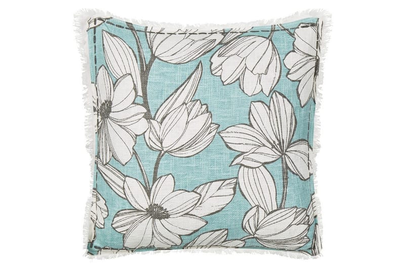 Prydnadskuddar Cyanotis set om 2 Vit/Blå - Vit/Blå - Textilier & mattor - Kuddar & plädar - Utomhuskudde