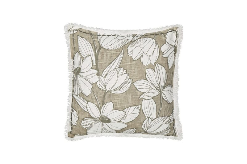 Prydnadskuddar Cyanotis set om 2 Vit/Grön - Vit/Grön - Textilier & mattor - Kuddar & plädar - Utomhuskudde