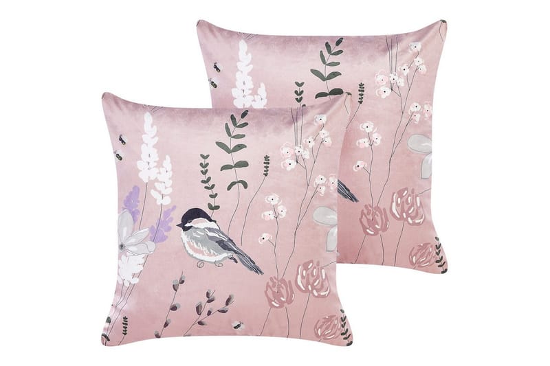 Prydnadskuddar Cyclamen set om 2