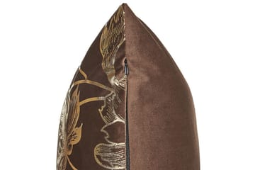 Prydnadskuddar Daffodil set om 2 Brun/Guld - Brun/Guld - Textilier & mattor - Kuddar & plädar - Utomhuskudde