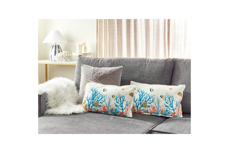 Prydnadskuddar Eelgrass set om 2 - Textilier & mattor - Kuddar & plädar - Utomhuskudde