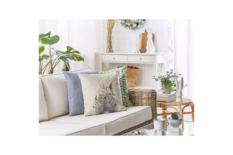 Prydnadskuddar Fatsia set om 2 - Textilier & mattor - Kuddar & plädar - Utomhuskudde