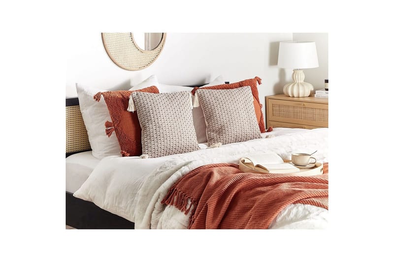 Prydnadskuddar Hakone set om 2 Taupe, Fyrkantig - Taupe, Fyrkantig - Textilier & mattor - Kuddar & plädar - Utomhuskudde