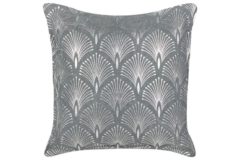 Prydnadskuddar Hoya set om 2 Grå/Silver - Grå/Silver - Utemöbler - Dynor - Ryggdynor & sittdynor utemöbler