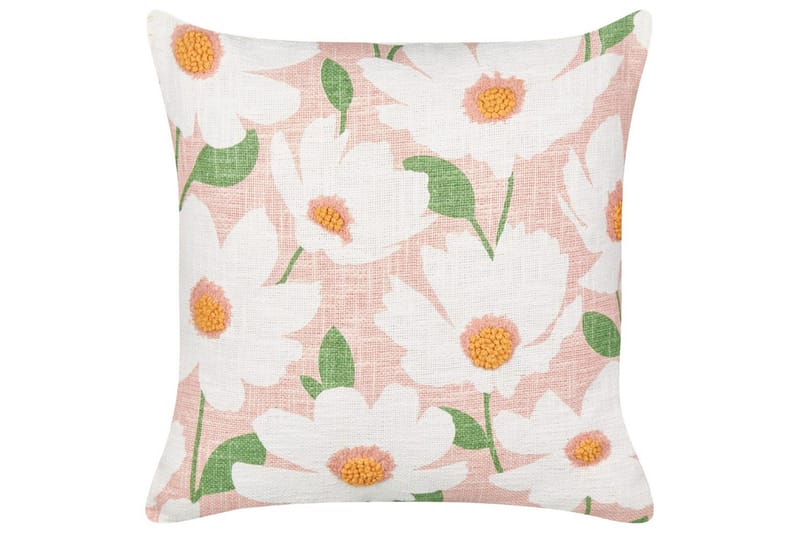 Prydnadskuddar Jatropha set om 2 Rosa/vit/grön/orange - Rosa/vit/grön/orange - Textilier & mattor - Kuddar & plädar - Utomhuskudde