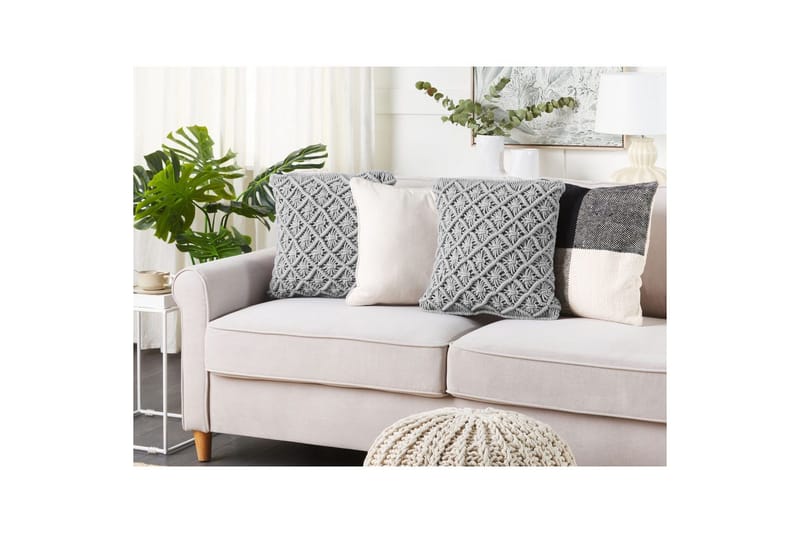 Prydnadskuddar Kizkalesi set om 2 Grå - Grå - Textilier & mattor - Kuddar & plädar - Utomhuskudde