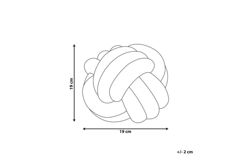 Prydnadskuddar Malni Beige, 19x19x19 cm - Beige, 19x19x19 cm - Textilier & mattor - Kuddar & plädar - Utomhuskudde