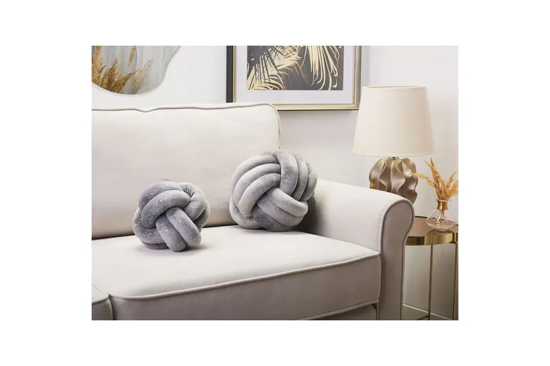 Prydnadskuddar Malni Grå, 20x20x20 cm - Grå, 20x20x20 cm - Textilier & mattor - Kuddar & plädar - Prydnadskuddar & kuddfodral