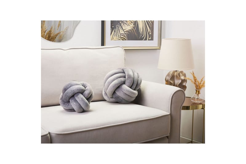 Prydnadskuddar Malni Grå, 20x20x20 cm - Grå, 20x20x20 cm - Textilier & mattor - Kuddar & plädar - Prydnadskuddar & kuddfodral