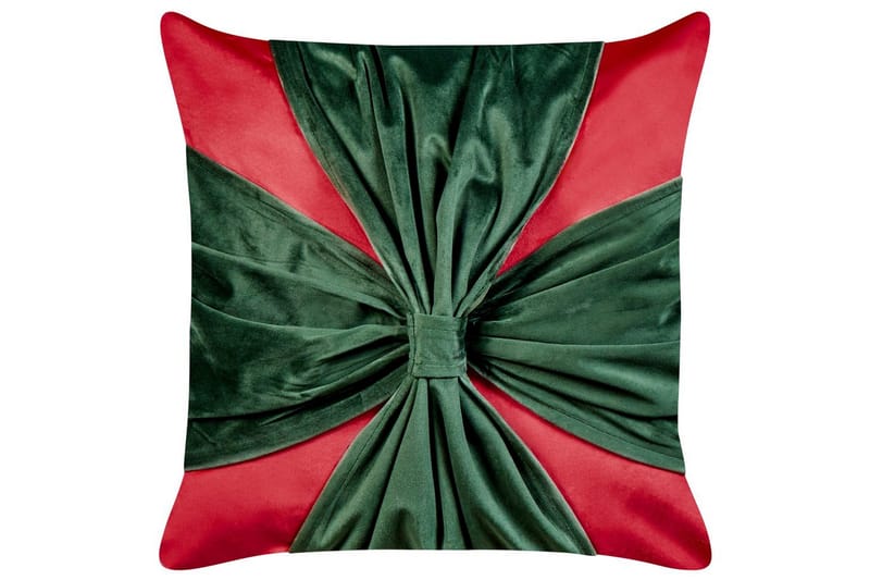 Prydnadskuddar Marshmallow set om 2 Röd/Grön - Röd/Grön - Textilier & mattor - Kuddar & plädar - Utomhuskudde