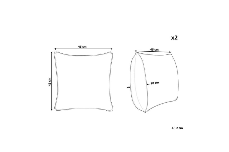 Prydnadskuddar Melobesia set om 2 - Textilier & mattor - Kuddar & plädar - Utomhuskudde