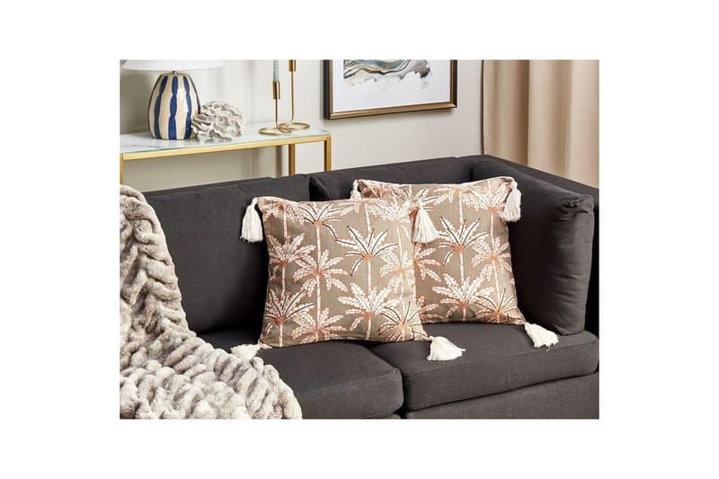 Prydnadskuddar Melobesia set om 2 - Textilier & mattor - Kuddar & plädar - Utomhuskudde