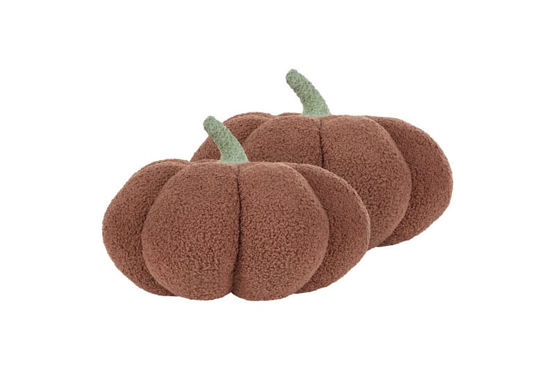 Prydnadskuddar Munchkin set om 2 Brun/Grön, 35x35x30 cm - Brun/Grön, 35x35x30 cm - Utemöbler - Dynor - Soffdynor & bänkdynor utemöbler