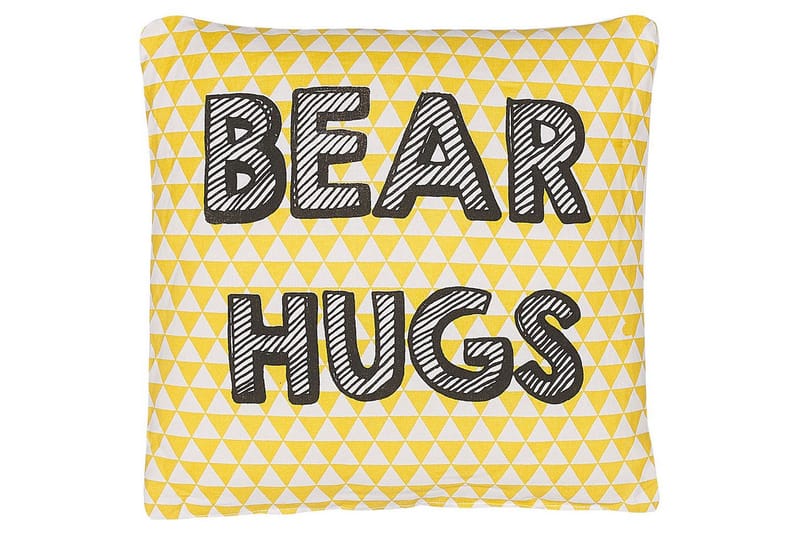 Prydnadskuddar Radzkot Gul/Vit/Svart, Gul/Vit/Svart