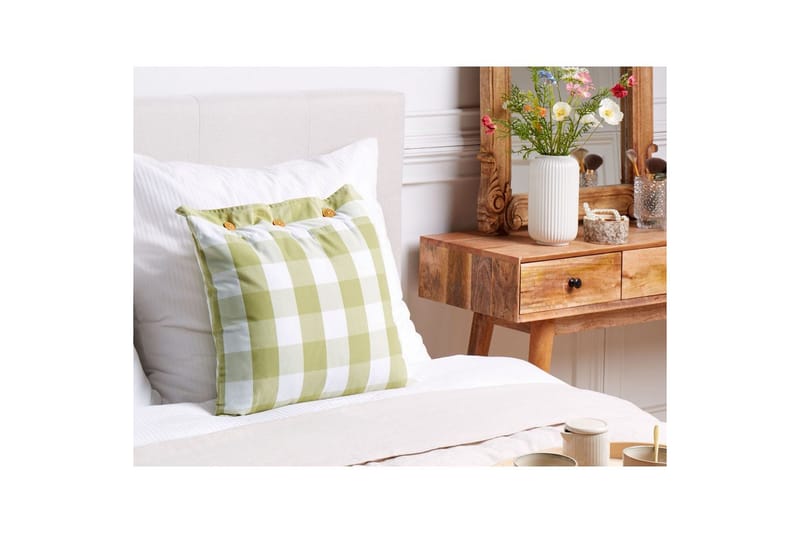 Prydnadskuddar Tamnine Grön/Vit, Fyrkantig - Grön/Vit, Fyrkantig - Textilier & mattor - Kuddar & plädar - Prydnadskuddar & kuddfodral