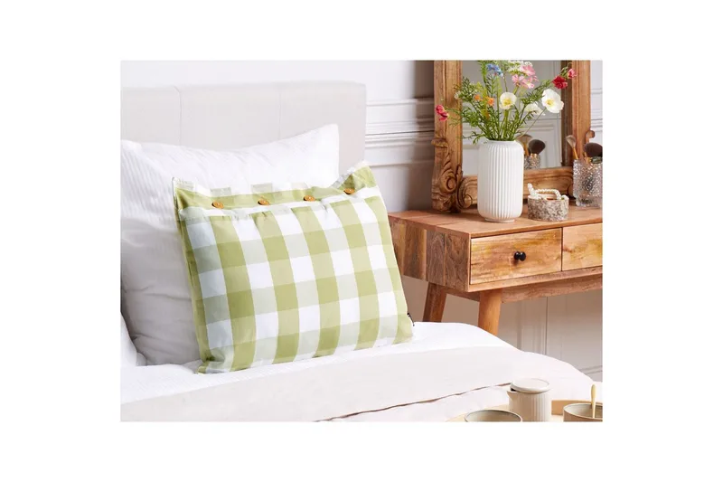 Prydnadskuddar Tamnine Grön/Vit, Rektangulär - Grön/Vit, Rektangulär - Textilier & mattor - Kuddar & plädar - Utomhuskudde