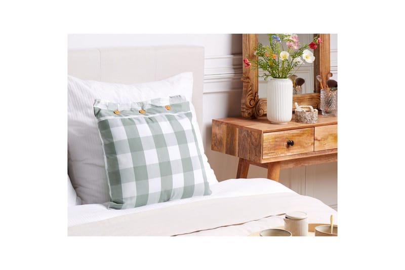 Prydnadskuddar Tamnine Mintgrön/Vit, Fyrkantig - Mintgrön/Vit, Fyrkantig - Textilier & mattor - Kuddar & plädar - Prydnadskuddar & kuddfodral