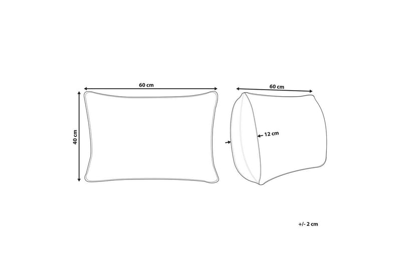 Prydnadskuddar Tamnine Mintgrön/Vit, Rektangulär - Mintgrön/Vit, Rektangulär - Textilier & mattor - Kuddar & plädar - Utomhuskudde