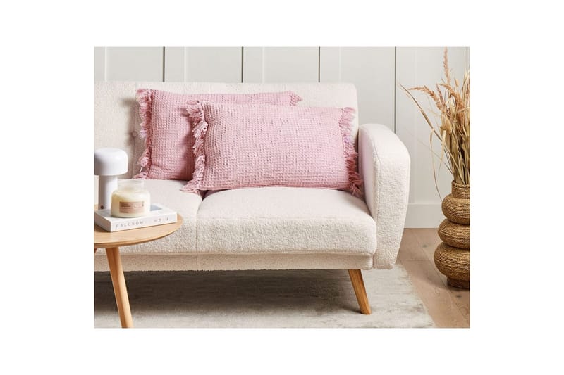 Prydnadskuddar Tansy set om 2 Rosa - Rosa - Textilier & mattor - Kuddar & plädar - Utomhuskudde