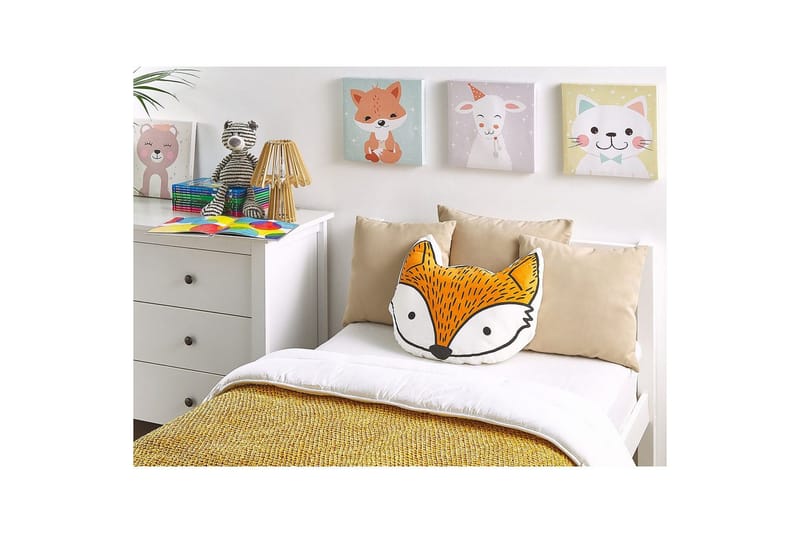 Prydnadskuddar Vadodara set om 2 Orange/Vit/Svart - Orange/Vit/Svart - Barn & bebis - Barntextilier - Barnsängkläder - Barnkudde