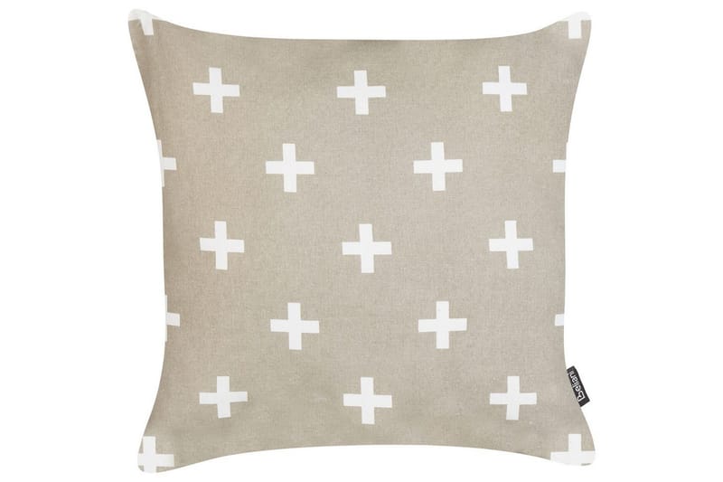 Prydnadskuddar Velleia set om 2 Beige/vit - Beige/vit - Textilier & mattor - Kuddar & plädar - Prydnadskuddar & kuddfodral