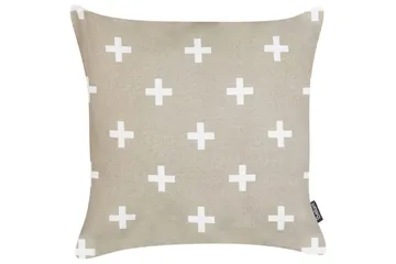 Prydnadskuddar Velleia set om 2 Beige/vit - Beige/vit - Textilier & mattor - Kuddar & plädar - Prydnadskuddar & kuddfodral