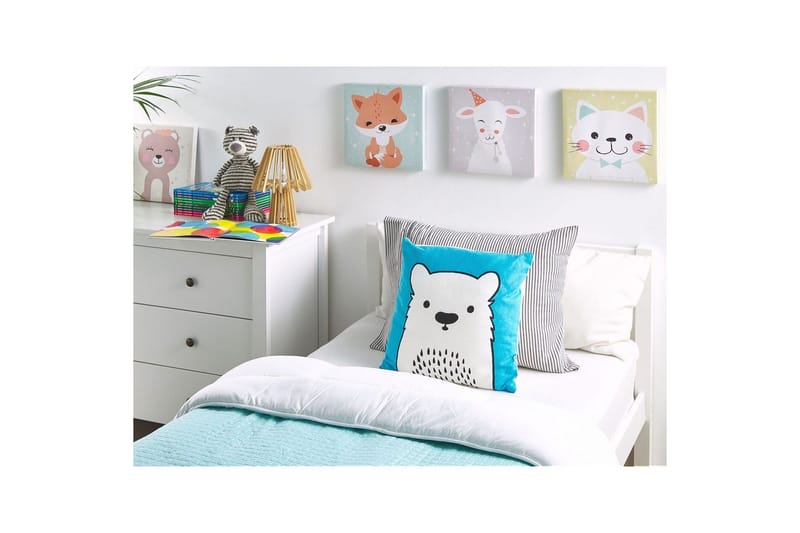 Prydnadskuddar Waranasi set om 2 Blå/vit/svart - Blå/vit/svart - Barn & bebis - Barntextilier - Barnsängkläder - Barnkudde