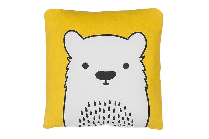 Prydnadskuddar Waranasi set om 2 Gul/Vit/Svart - Gul/Vit/Svart - Barn & bebis - Barntextilier - Barnsängkläder - Barnkudde