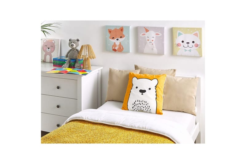 Prydnadskuddar Waranasi set om 2 Orange/Vit/Svart - Orange/Vit/Svart - Barn & bebis - Barntextilier - Barnsängkläder - Barnkudde