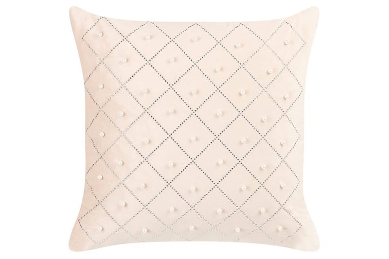 Prydnadskuddar Yarrow set om 2 Beige/Silver - Beige/Silver - Textilier & mattor - Kuddar & plädar - Utomhuskudde