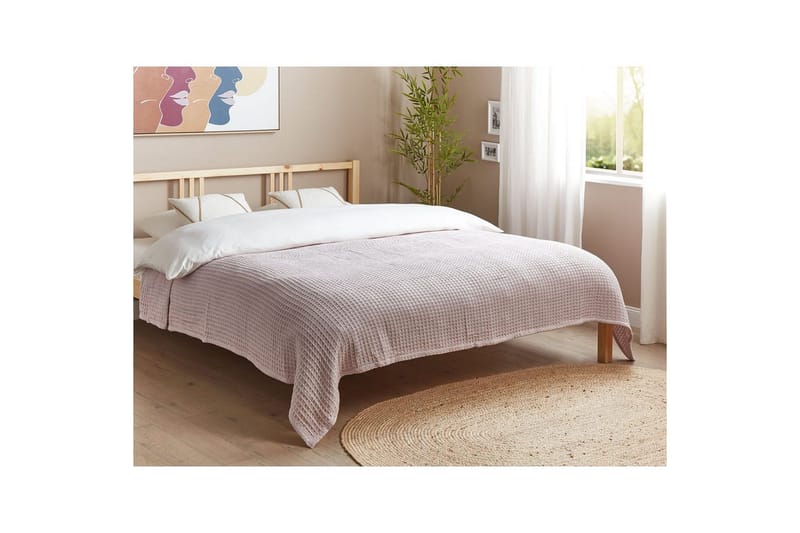 Sängöverkast Chagyl Rosa, 200x220 cm - Rosa, 200x220 cm - Textilier & mattor - Sängkläder - Överkast - Överkast dubbelsäng
