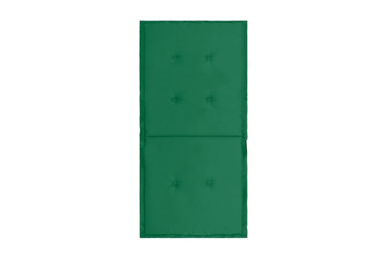 Dynor för trädgårdsstolar 2 st grön 100x50x3 cm - Grön - Utemöbler - Dynor - Ryggdynor & sittdynor utemöbler