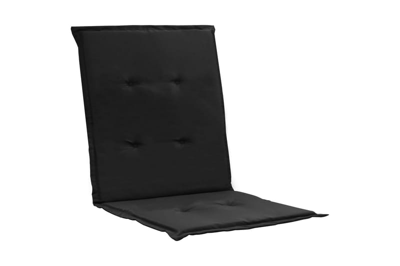 Dynor för trädgårdsstolar 2 st svart 100x50x3 cm - Svart - Utemöbler - Dynor - Ryggdynor & sittdynor utemöbler