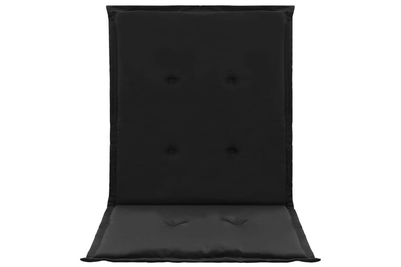 Dynor för trädgårdsstolar 2 st svart 100x50x3 cm - Svart - Utemöbler - Dynor - Ryggdynor & sittdynor utemöbler