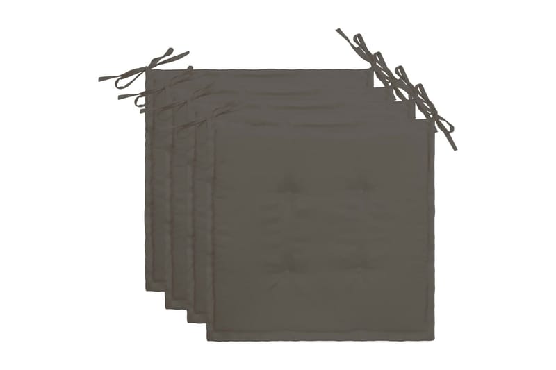 Dynor för trädgårdsstolar 4 st antracit 40x40x3 cm - Grå - Utemöbler - Dynor - Ryggdynor & sittdynor utemöbler