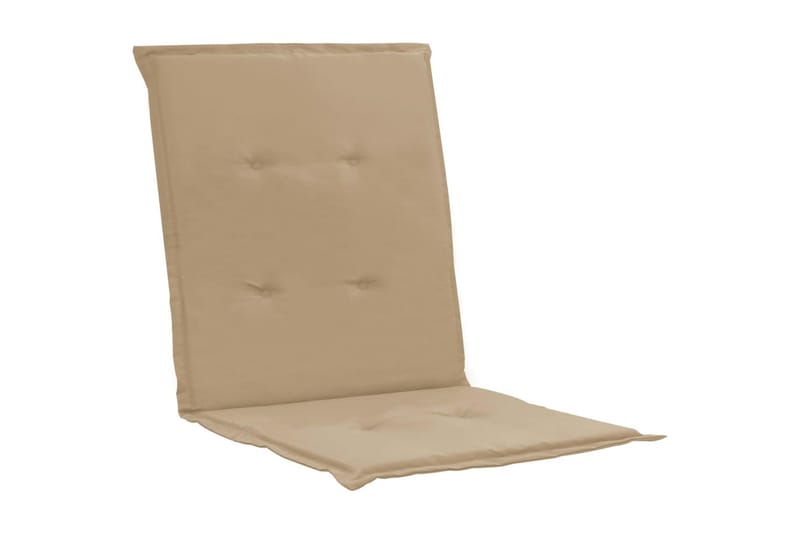 Dynor för trädgårdsstolar 4 st beige 100x50x3 cm - Beige - Utemöbler - Dynor - Ryggdynor & sittdynor utemöbler