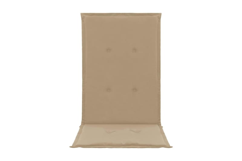 Dynor för trädgårdsstolar 4 st beige 120x50x3 cm - Beige - Utemöbler - Dynor - Ryggdynor & sittdynor utemöbler