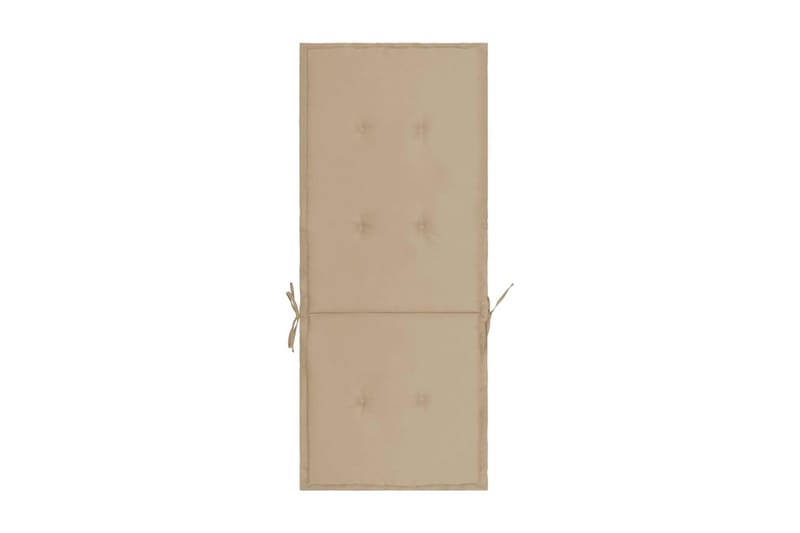 Dynor för trädgårdsstolar 4 st beige 120x50x3 cm - Beige - Utemöbler - Dynor - Ryggdynor & sittdynor utemöbler