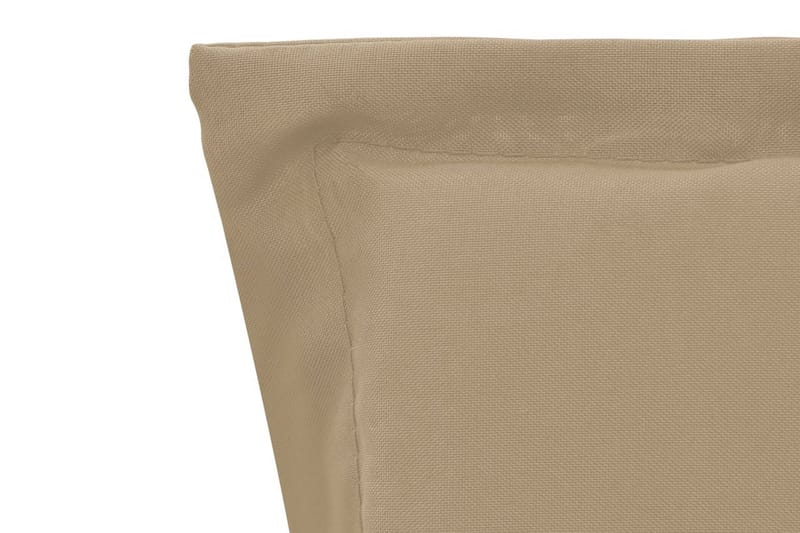 Dynor för trädgårdsstolar 4 st beige 120x50x3 cm - Beige - Utemöbler - Dynor - Ryggdynor & sittdynor utemöbler