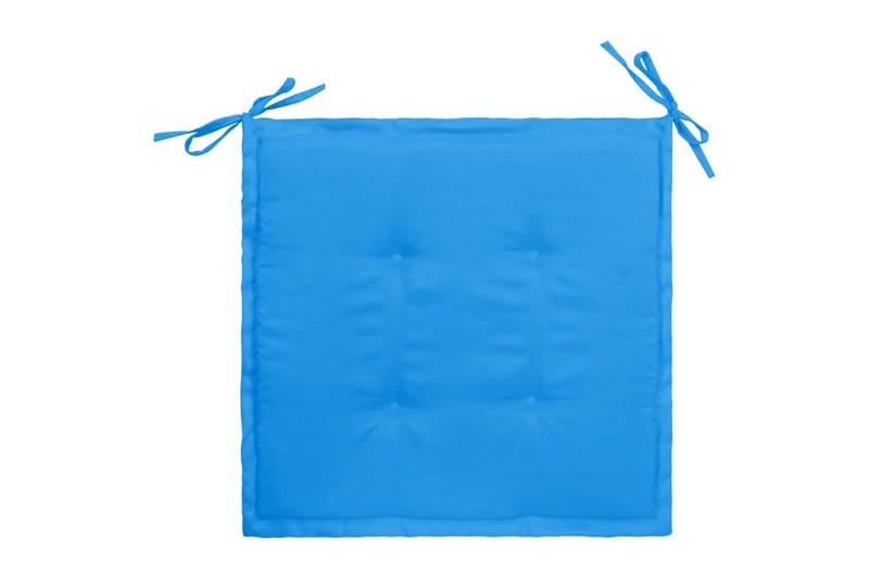 Dynor för trädgårdsstolar 4 st blå 40x40x3 cm - Blå - Utemöbler - Dynor - Ryggdynor & sittdynor utemöbler